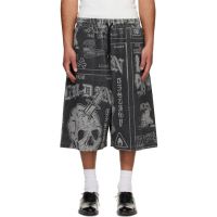 LUU DAN Gray BBall Shorts 261331M193009