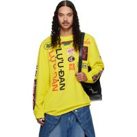 LUU DAN Yellow Oversized Long Sleeve T-shirt 261331M213001
