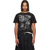 LUU DAN Black Thrash T-shirt 261331M213009