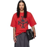 LUU DAN Red Concert T-shirt 261331M213015