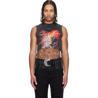 LUU DAN Gray Year of the Horse Bronco T-shirt 261331M214002