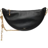 Black Soft Leather Chloe Icons Shoulder Bag 261338F048008