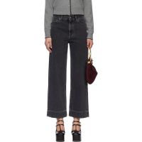Chloe Black High-Rise Cropped Jeans 261338F069000