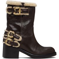 Chloe Brown Dakota Ankle Boots 261338F114000