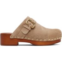 Chloe Taupe Jeannette Clogs 261338F121001
