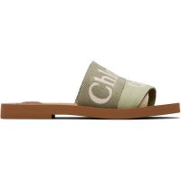 Chloe Green Woody Mule Sandals 261338F124004