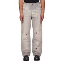 ALEXANDER DIGENOVA Gray Underground Painter Trousers 261339M186005