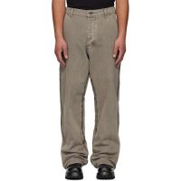 ALEXANDER DIGENOVA Gray Underground Taped Seam Trousers 261339M186008