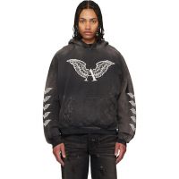 ALEXANDER DIGENOVA Black Logo Hoodie 261339M202004