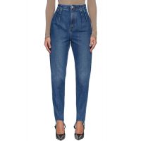 Mugler Blue Denim Cigarette Stirrup Jeans 261345F069000