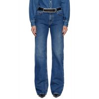 Mugler Blue Five Pocket Straight Denim Jeans 261345F069001