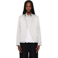 POST ARCHIVE FACTION (PAF) Silver Zip Track Jacket 261351F063004