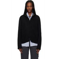 POST ARCHIVE FACTION (PAF) Black Zip Track Jacket 261351F063005