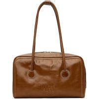 MARGESHERWOOD Brown Soft Boston Bag 261369F046014