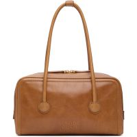 MARGESHERWOOD Brown Soft Boston Small Bag 261369F046028