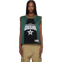 Andersson Bell Khaki & Green Layered Roll Up Basketball Jersey T-shirt 261375F110009