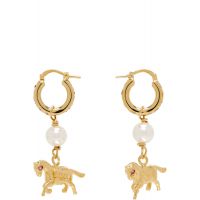 Marni Gold-Plated Horse Charm Earrings 261379F022000