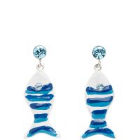 Marni Fish & Rhinestone Earrings 261379F022011