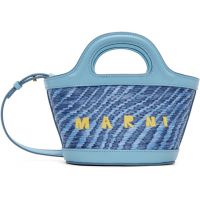 Marni Blue Wavy Tropicalia Micro Tote 261379F049017