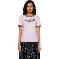 Marni Pink Flock Print Jersey T-shirt 261379F110002