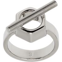 Marni Engraved-Logo Ring 261379M147000