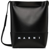 Marni Black Shoelace Strap Crossbody Bag 261379M170002