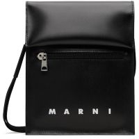 Marni Black Shoelace Strap Crossbody Bag 261379M170003