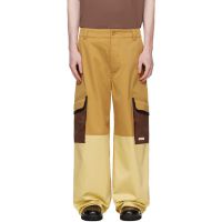 Marni Tan Water-Repellent Colour-Block Cargo Pants 261379M188002