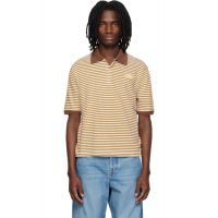 Marni Yellow Striped Linen Blend Polo 261379M212004