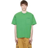 Green Cotton Marni Patches T-shirt 261379M213000