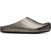 Marni Gunmetal Fussbett Sabot Slip-on Loafers 261379M234002