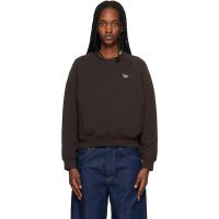 Maison Kitsune Brown Baby Fox Open Pocket Sweatshirt 261389F098007