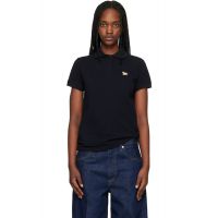 Maison Kitsune Black Baby Fox Regular Polo 261389F108007