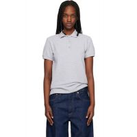 Maison Kitsune Gray Baby Fox Regular Polo 261389F108008