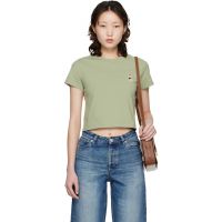 Maison Kitsune Green Dressed Fox Baby T-shirt 261389F110011