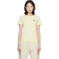 Maison Kitsune Yellow Fox Head Regular T-shirt 261389F110026