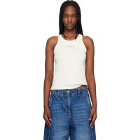Beige Maison Kitsune Paris Ribbed Tank Top 261389F111005