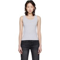 Maison Kitsune Gray Baby Fox Ribbed Tank Top 261389F111010