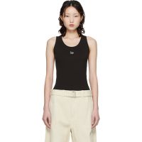 Maison Kitsune Brown Baby Fox Ribbed Tank Top 261389F111011