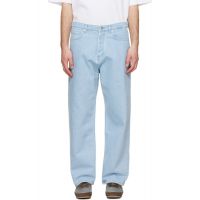 Maison Kitsune Blue Wide Jeans 261389M186000
