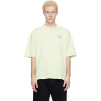 Maison Kitsune Green Fox Head Oversize Polo 261389M212020