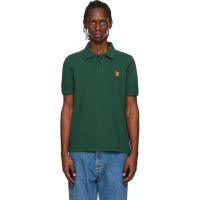 Maison Kitsune Green Fox Head Regular Polo 261389M212027