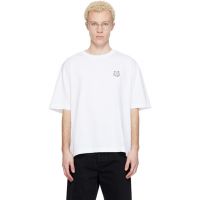 Maison Kitsune White Fox Head Oversize T-shirt 261389M213003