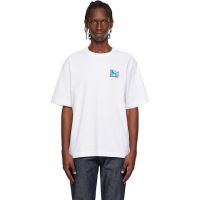 Maison Kitsune White Gallery Fox Oversize T-shirt 261389M213026