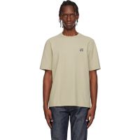 Maison Kitsune Beige Fox Head Comfort T-shirt 261389M213044