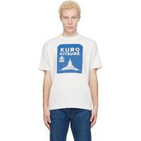 Maison Kitsune White KURO Edition Tokyo-Paris Crossroads Vintage Wash T-shirt 261389M213049