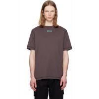 Brown Silas Logo T-shirt 261399M213000