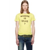Silas Yellow Slogan T-shirt 261399M213003