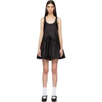 Simone Rocha Black Tapered Back Peplum Minidress 261405F052001
