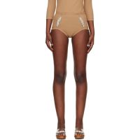 Simone Rocha Beige Sculpt Briefs 261405F074001